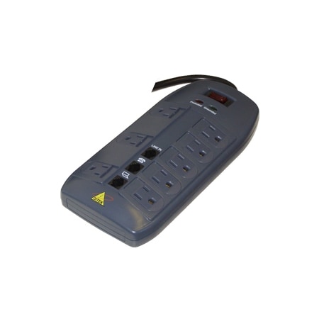 Ditek EIGHT OUTLET SURGE PROTECTOR, W/6 FOOT CORD,  DTK-8FF